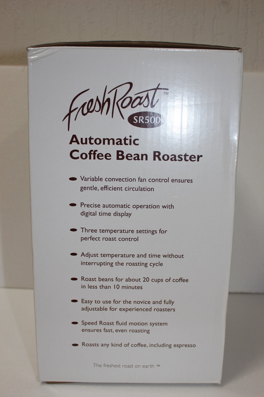 Fresh Roast SR500 Automatic Coffee Bean Roaster – Black