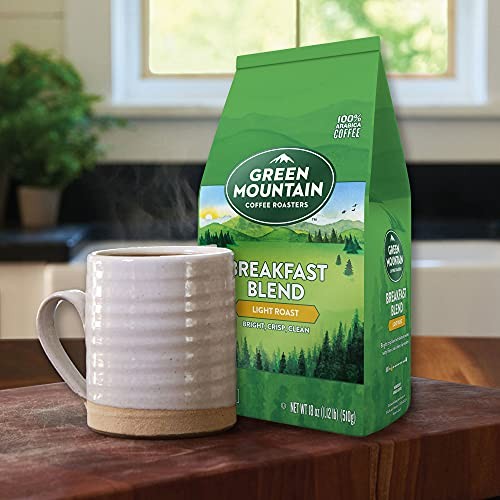 Coffee, Light Roast, Bagged 18 oz 1.12 Pound (Pack of 1) Breakfast Blend Ground