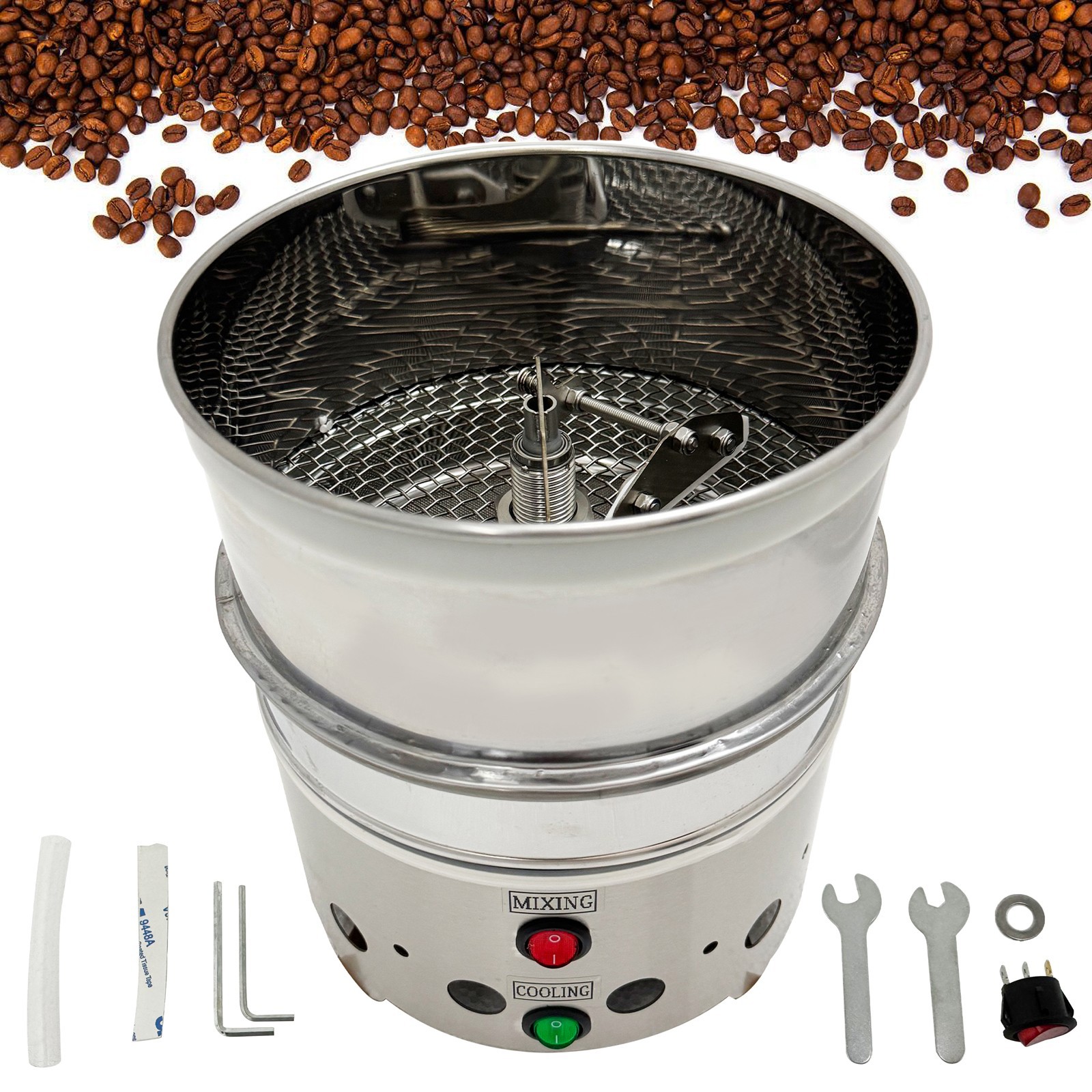 110V 800g Self-Stirring Coffee Bean Roasting Cooling Plate Coffee Bean Cooler
