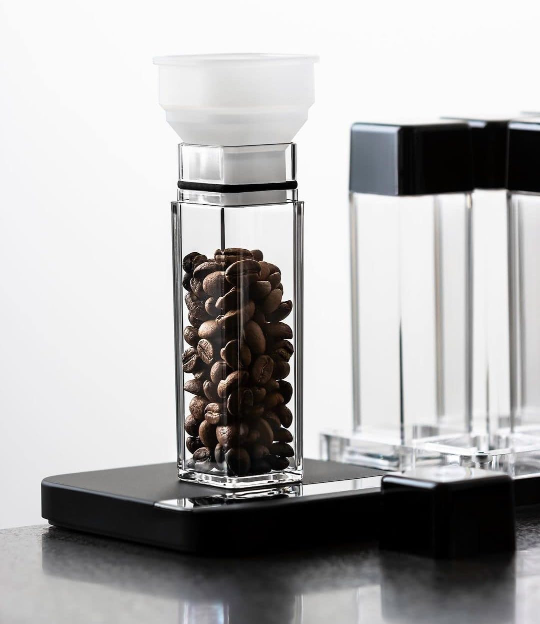 12 Tubes Coffee Bean Cellars with Stand & Hopper – Single Dose Coffee Bean Va…