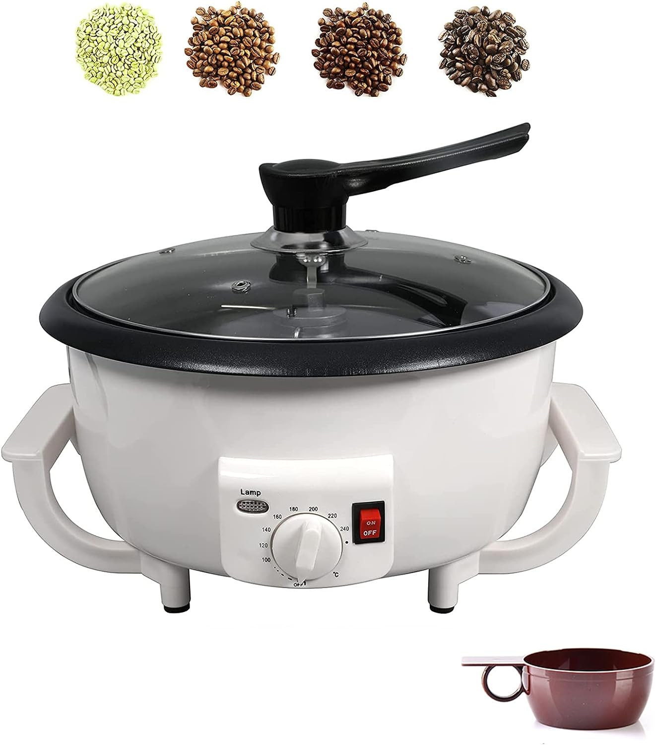 Home Coffee Roaster, Household Electric Coffee Bean Baker Nut Peanut Cashew Ches