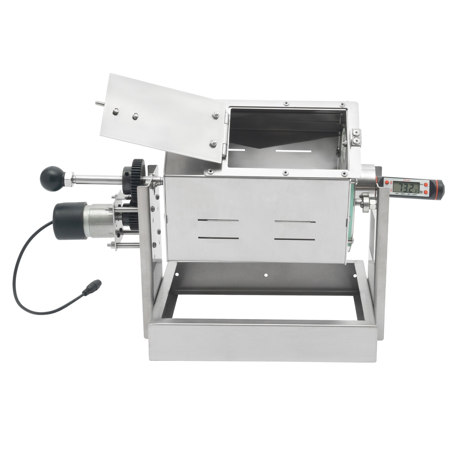 Commercial Electric Coffee Beans Roaster Machine 300-1200g with Thermometer