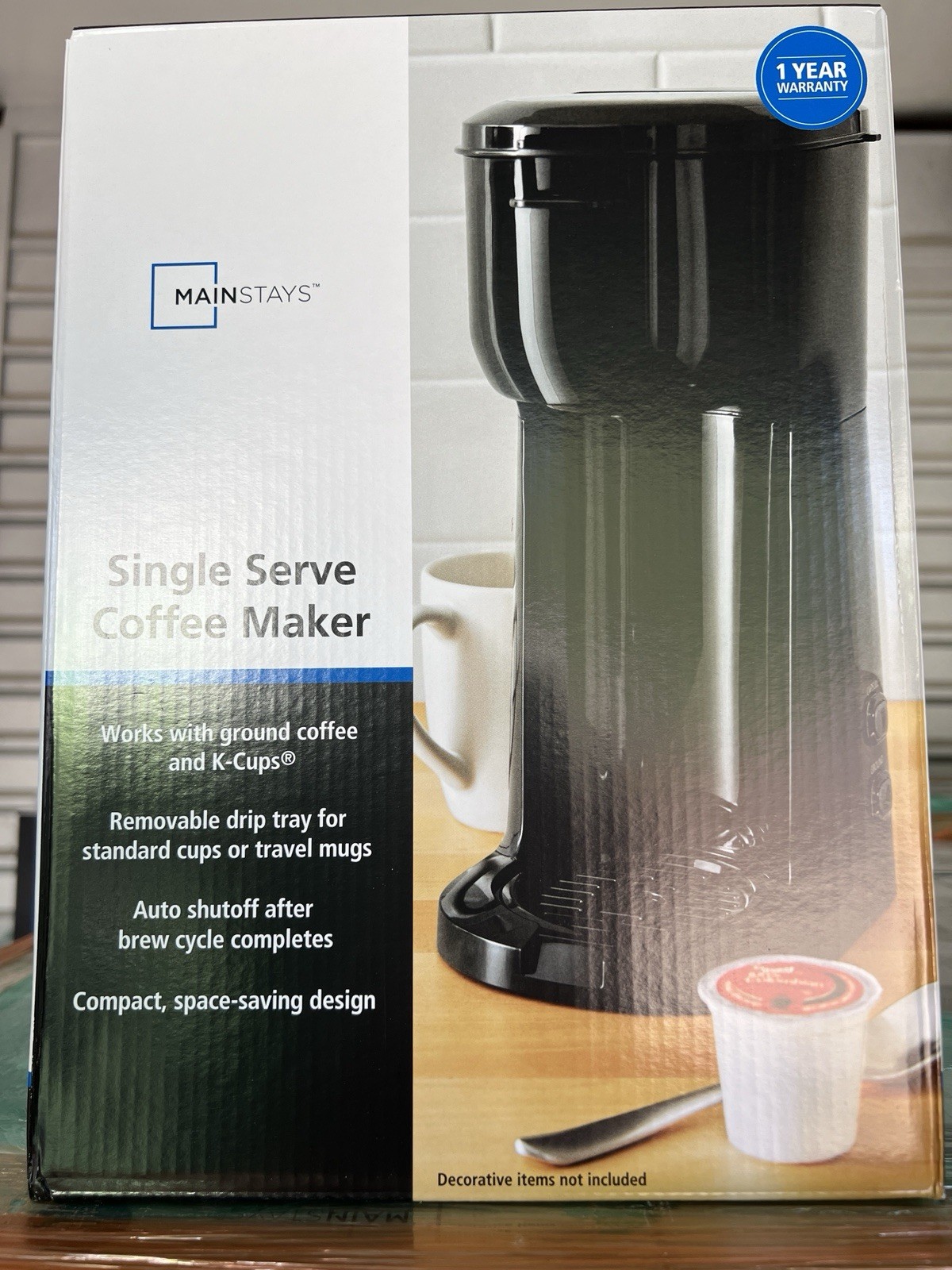 Mainstays Single Serve Dual Brew Coffee, Black, MODEL 202140