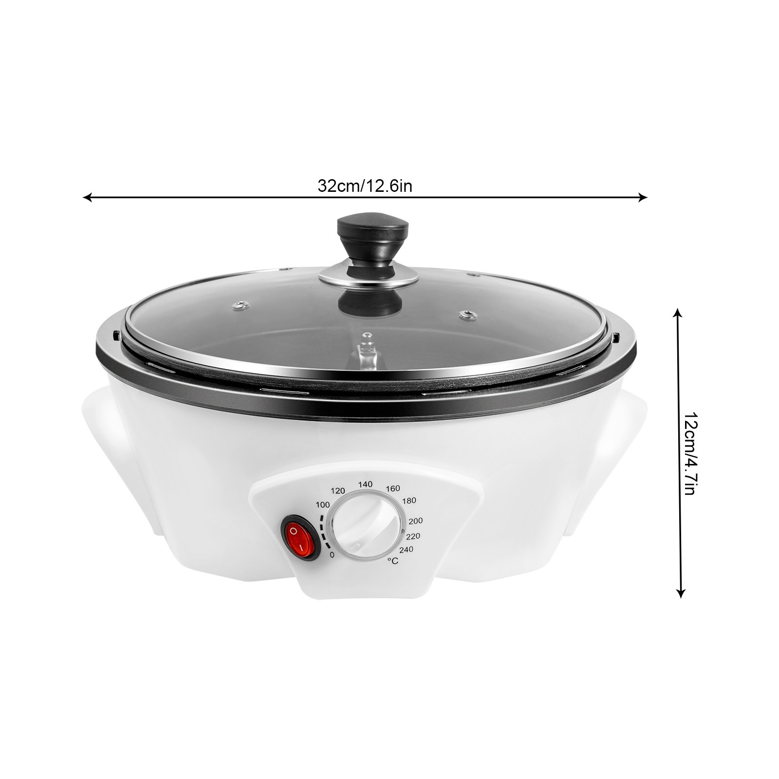 Electric Coffee Bean Roasting Machine Round Coffee Roaster Baking Baker Home