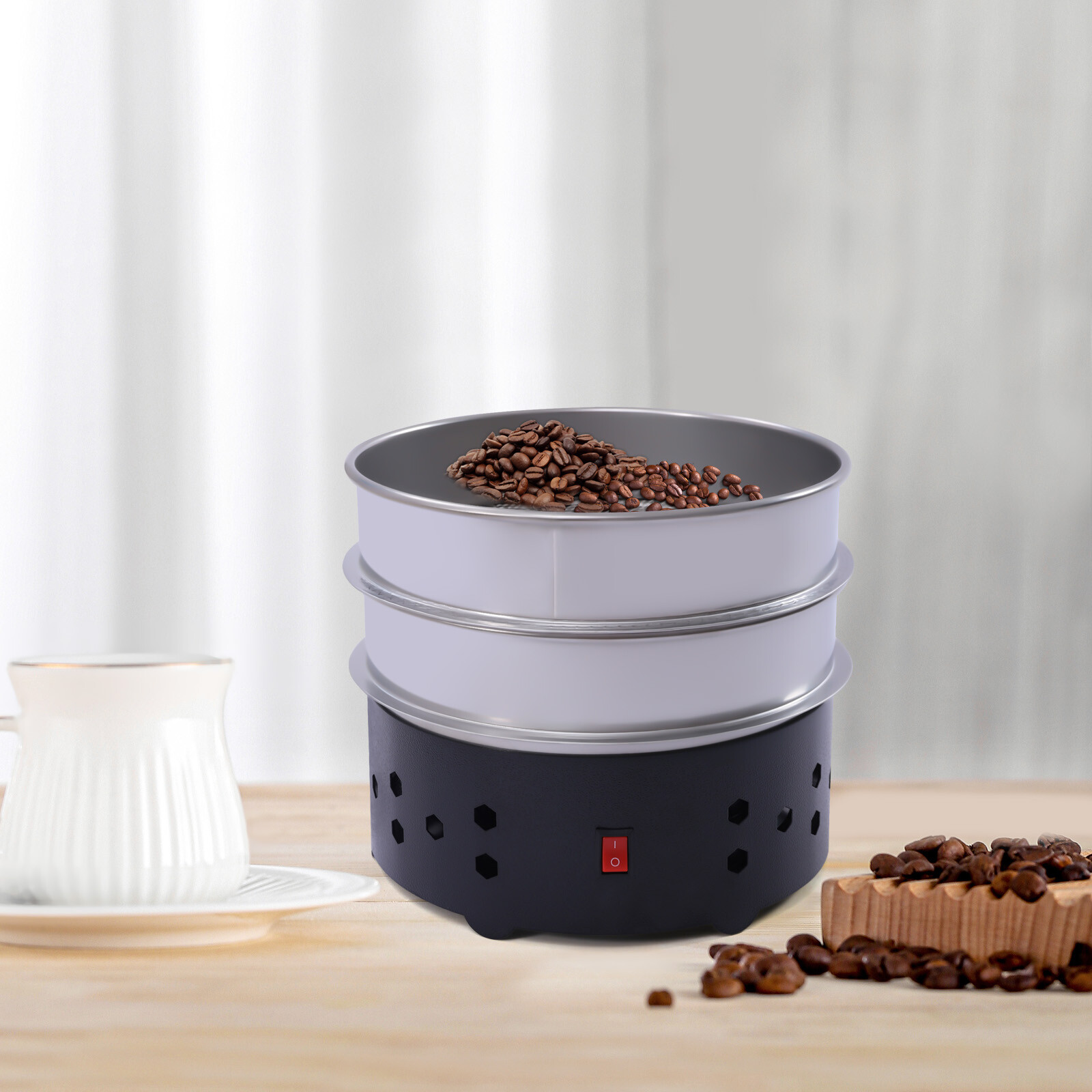Electric Coffee Bean Cooler Coffee Bean Cooling Machine & Stainless Steel Mesh