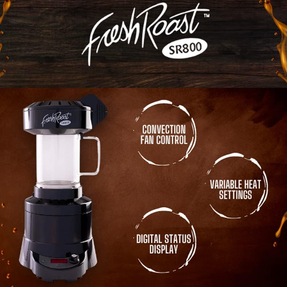 SR800 Coffee Roaster – Roast Coffee at Home – Variable Heat and Fan Control – Di