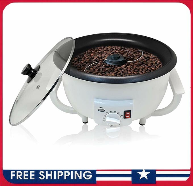 500g Coffee Bean Roaster Machine For Nut Peanut Roaster 110V 800W