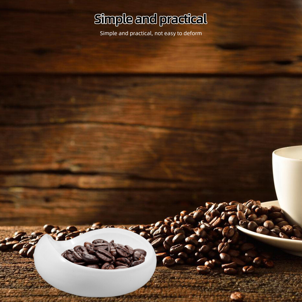 1PC Coffee Bean Dosing Cup Ceramic Dosing Vessel Tray Coffee Bean Plate Dish