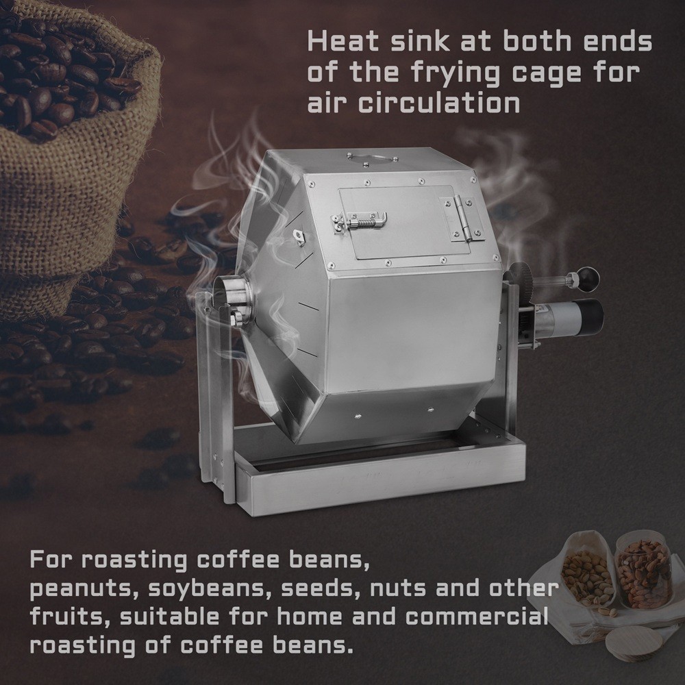 14.5L Electric Coffee Beans Roasting Baking Machine Burner Drum Type 110V/220V