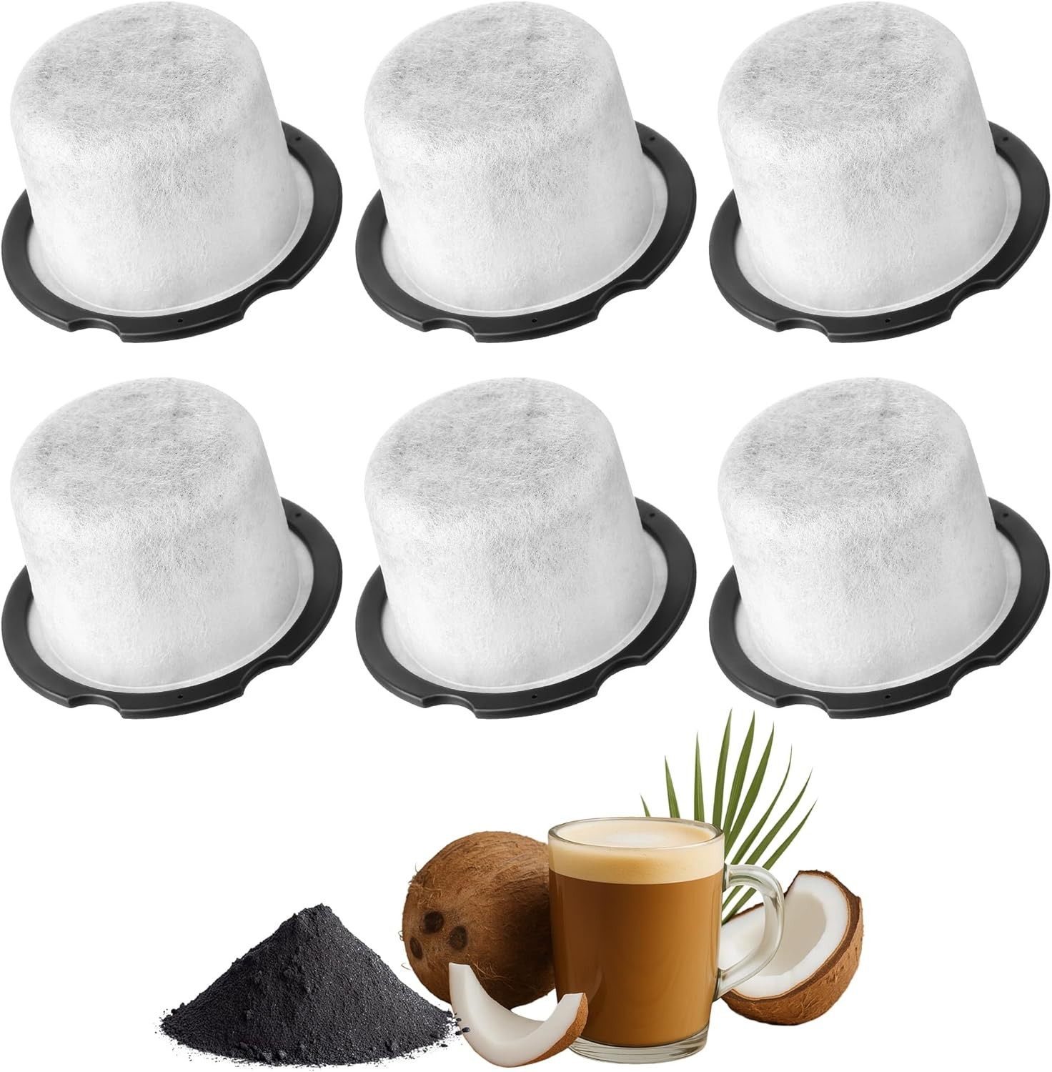 6 Pa Coffee Water Replacement, patible with Cafe and