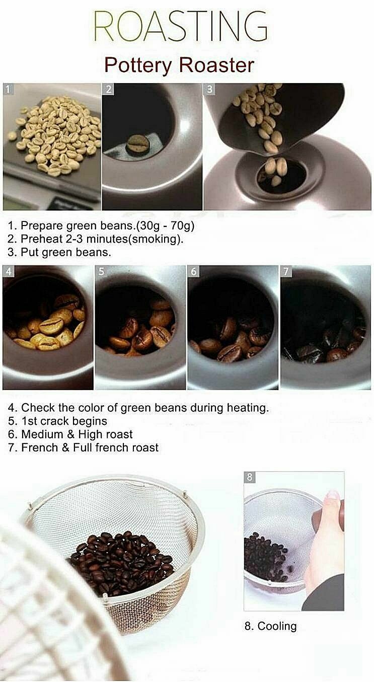 Nuvo Eco Ceramic Handy Coffee Bean Roaster (NV-1CHR)