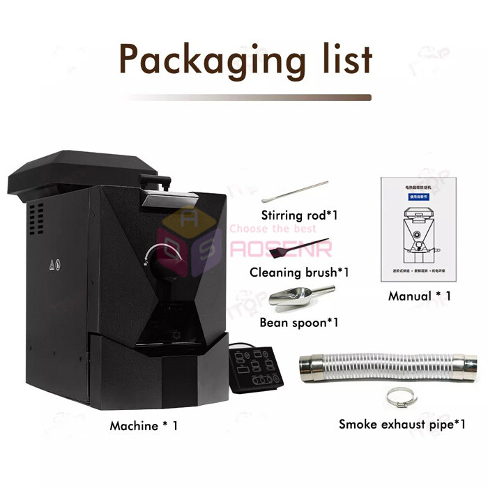 Simulates Direct Fire Electric Drum Coffee Roasting Machine Coffee Bean Roaster