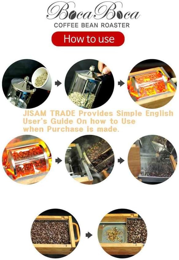 BOCABOCA Coffee Bean Roaster 250 Home Roasting Machine