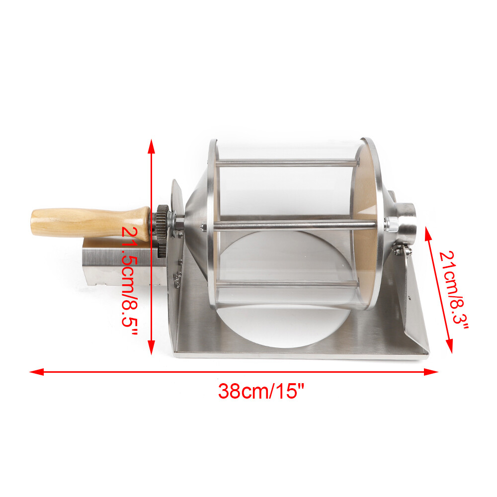 Coffee Bean Roaster 1 pound Roasting Machine Nuts Home Coffee shop Wooden handle