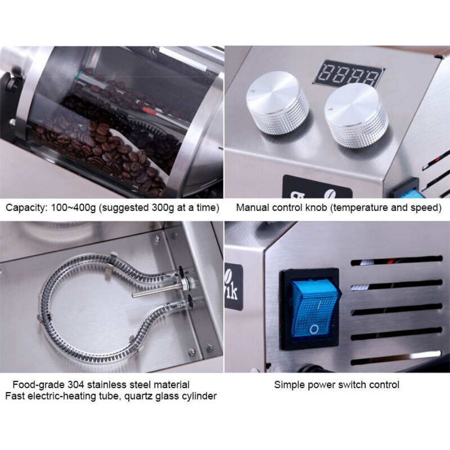 Home Coffee Roaster Coffee Bean Roaster Machine Coffee Sliver Skin Extractor400g