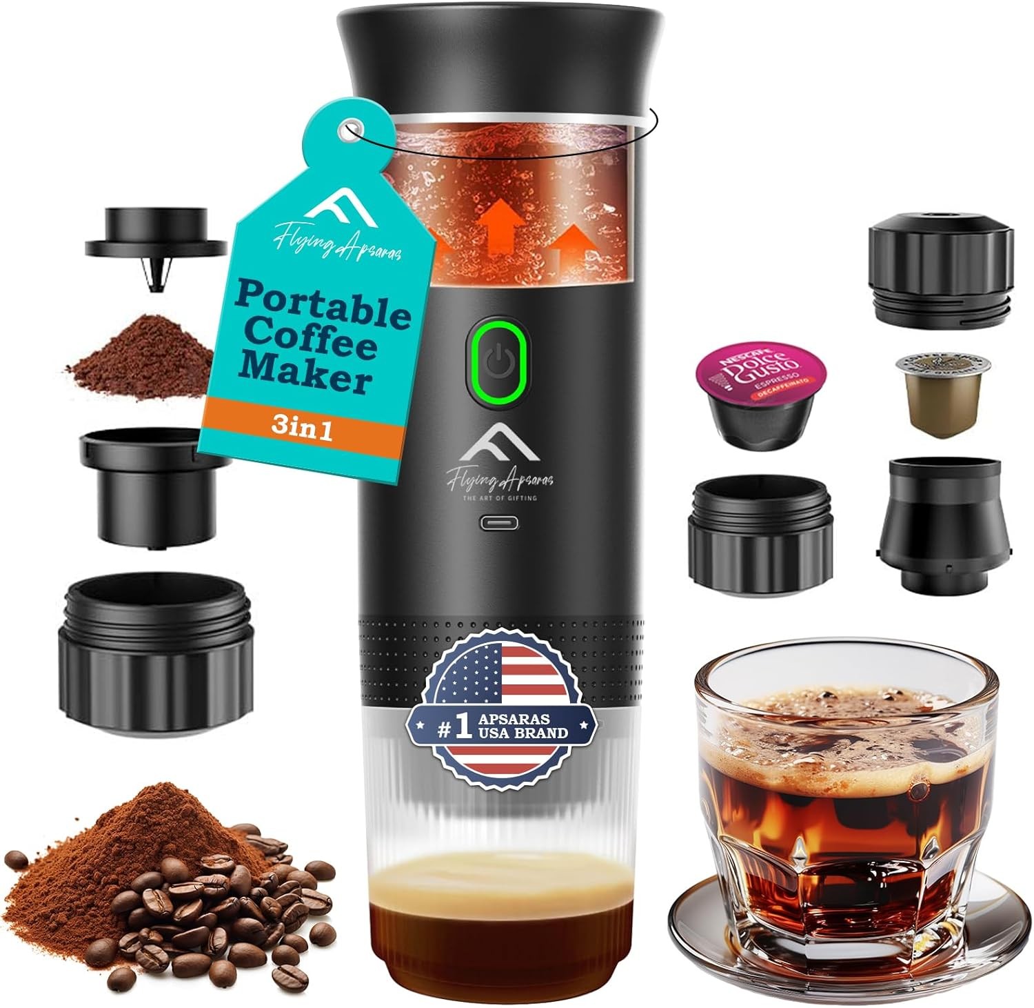 APSARAS Portable Coffee Maker for Travel, Portable Espro Maker, 20
