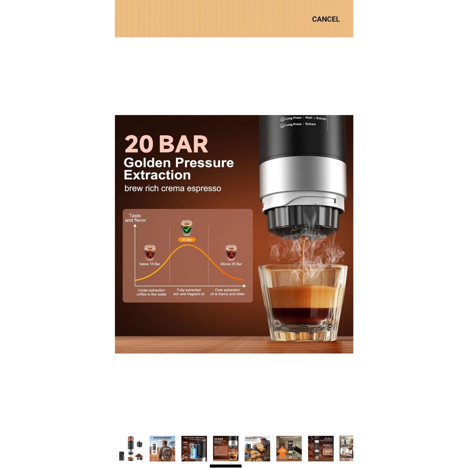 Portable 3 in 1 Expresso Maker