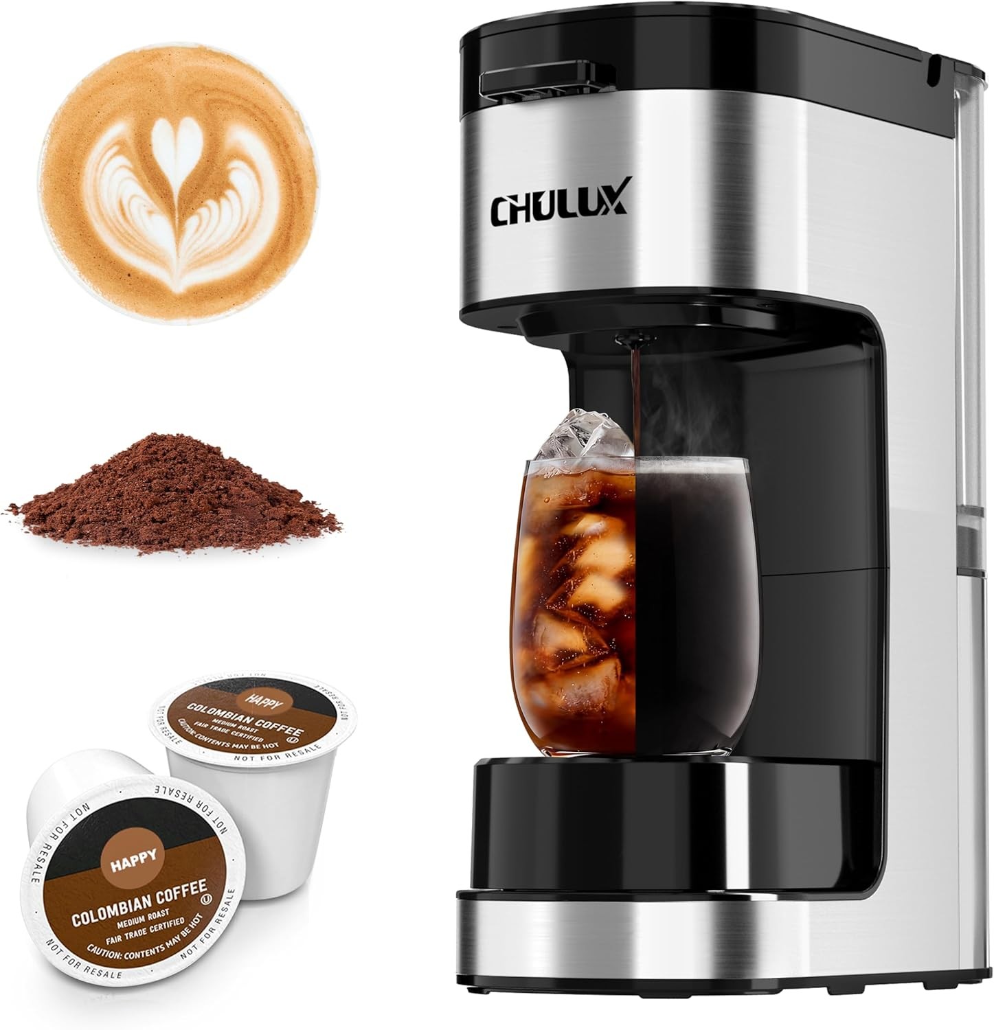 SoloBrew Single Serve Coffee Maker, for K Cup and Ground, 3 Brew