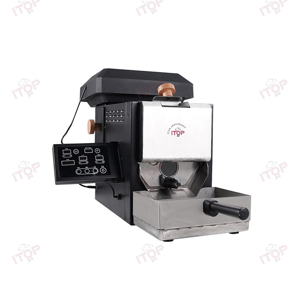 200g Electric Coffee Bean Roaster Stir Roasting 3 Modes Optional Baking Curve
