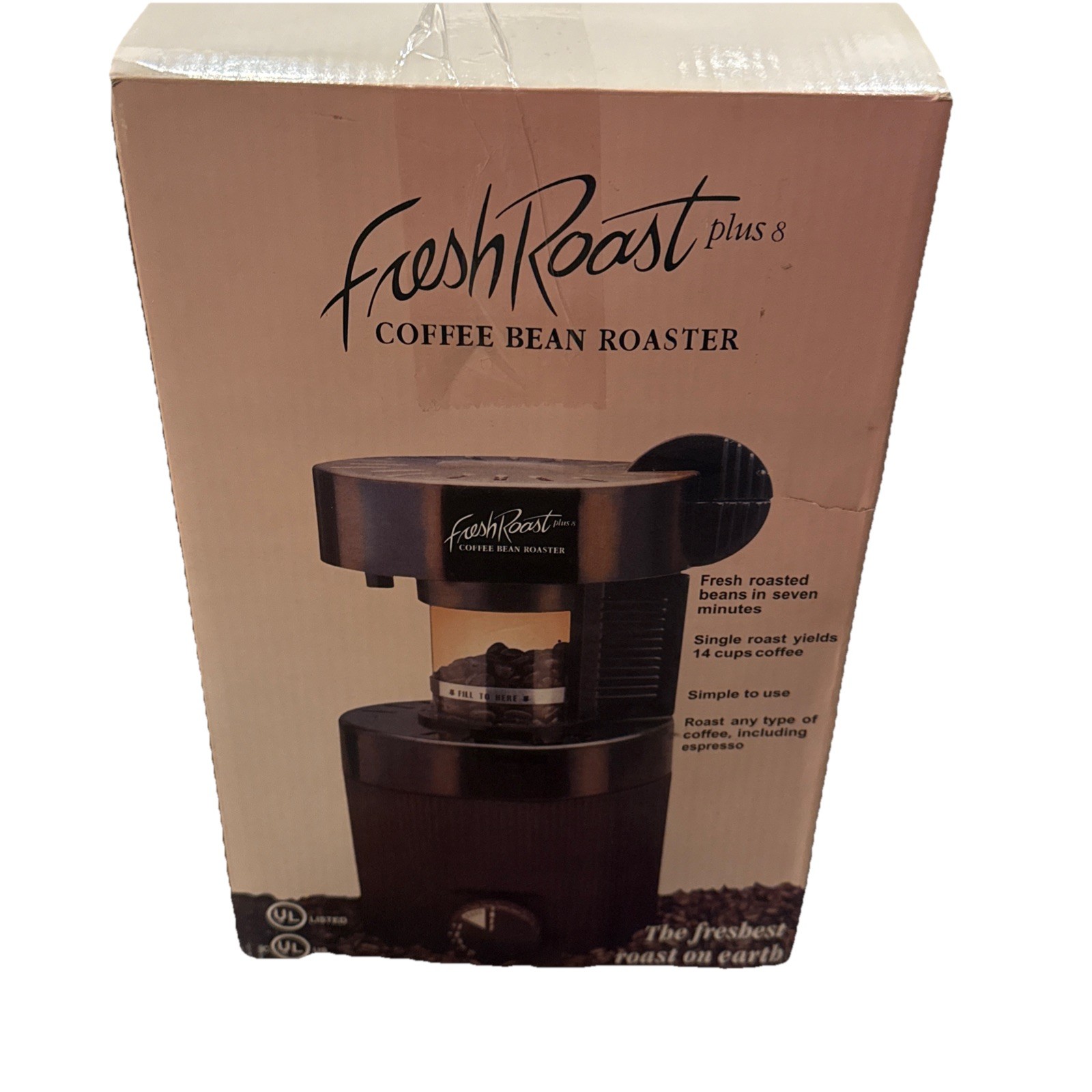 Fresh Roast Plus 8 Home Coffee Bean Air Roaster Countertop Electric FB01