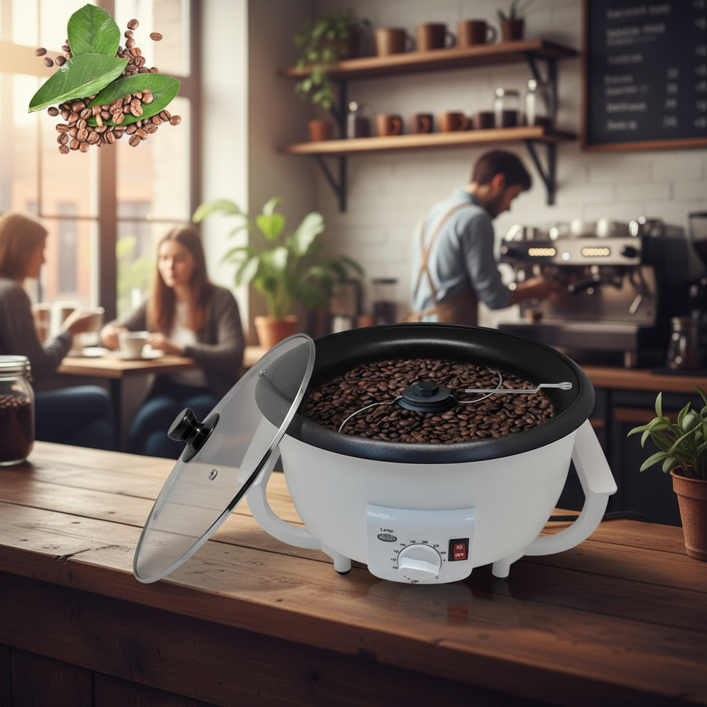 Coffee Bean Roaster Durable Bean Baking Roasting Machine Home Coffee Shop 110V