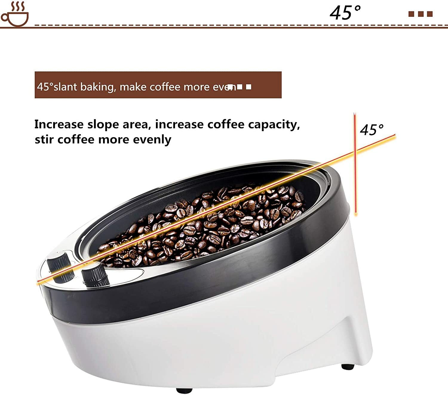 800g 800W Electric Coffee Roaster Machine for Home Coffee Beans Roaster 110V