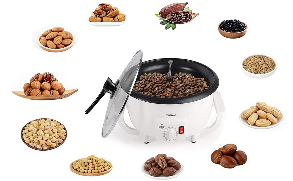 Home Coffee Bean Roaster Machine for Beginner Electric Nut Peanut Cashew