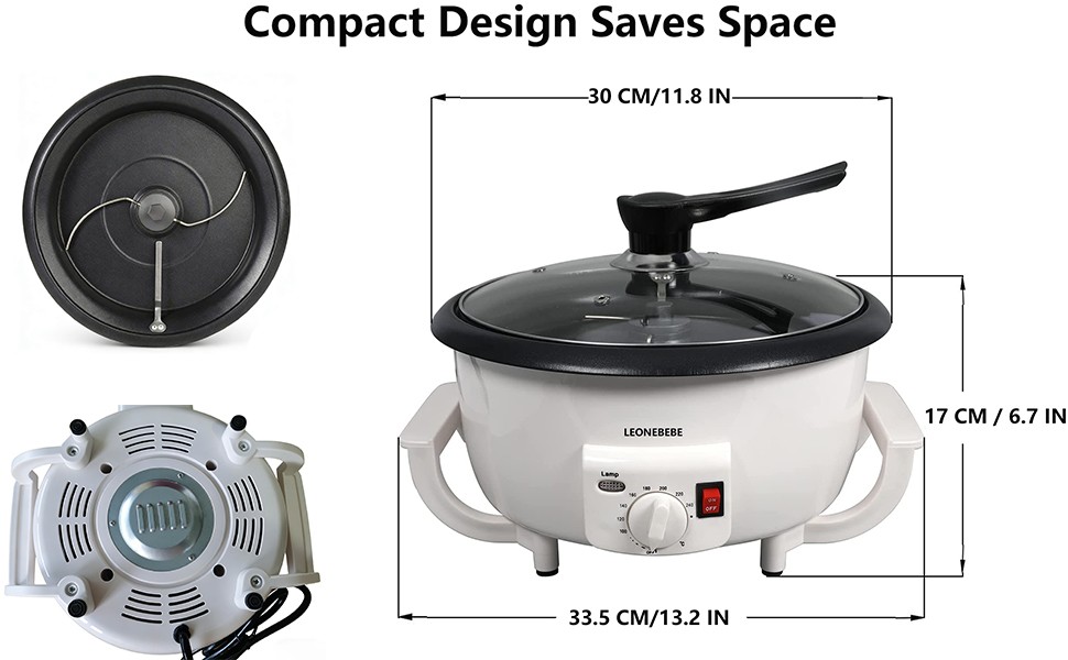 Home Coffee Bean Roaster Machine for Beginner Electric Nut Peanut Cashew
