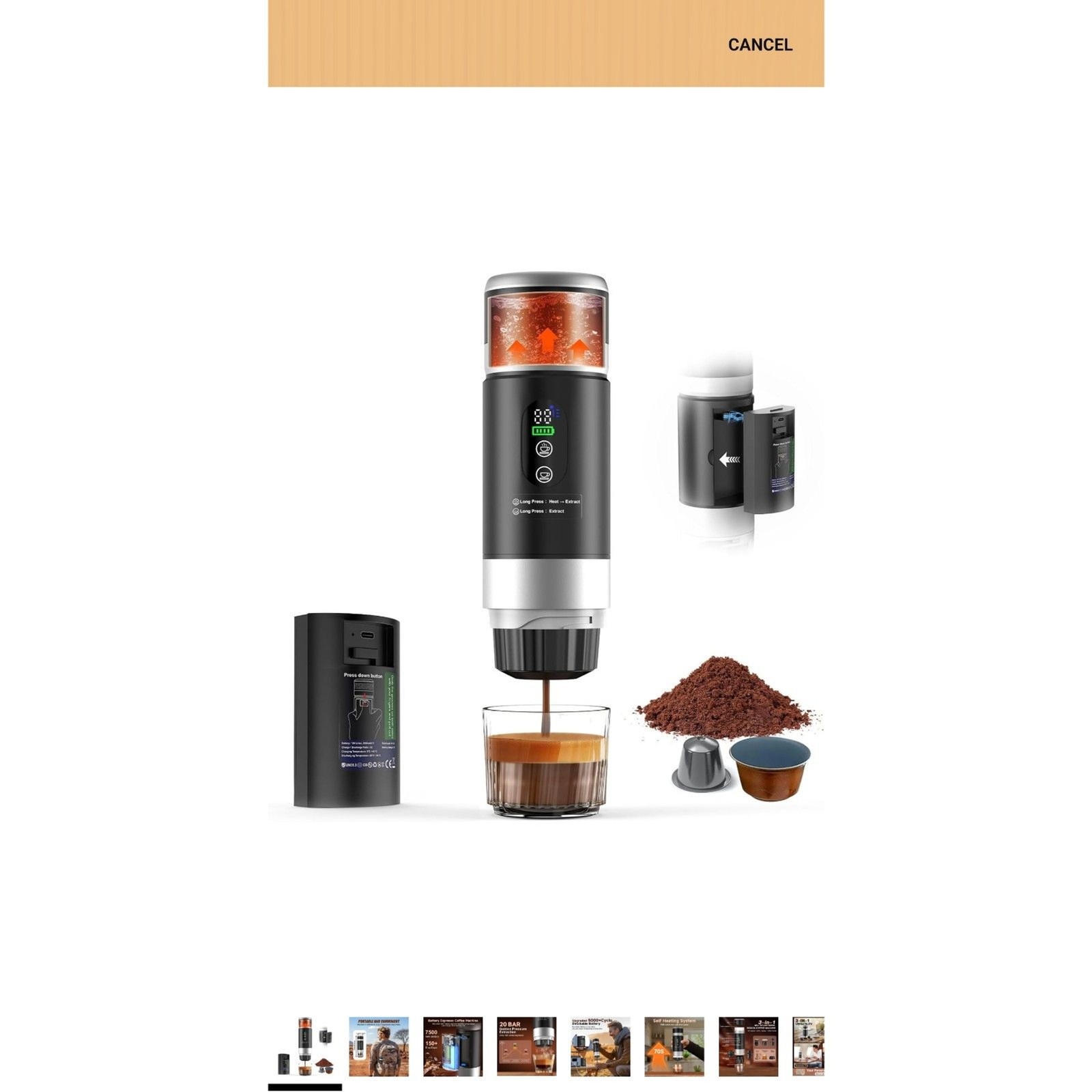 Portable 3 in 1 Expresso Maker