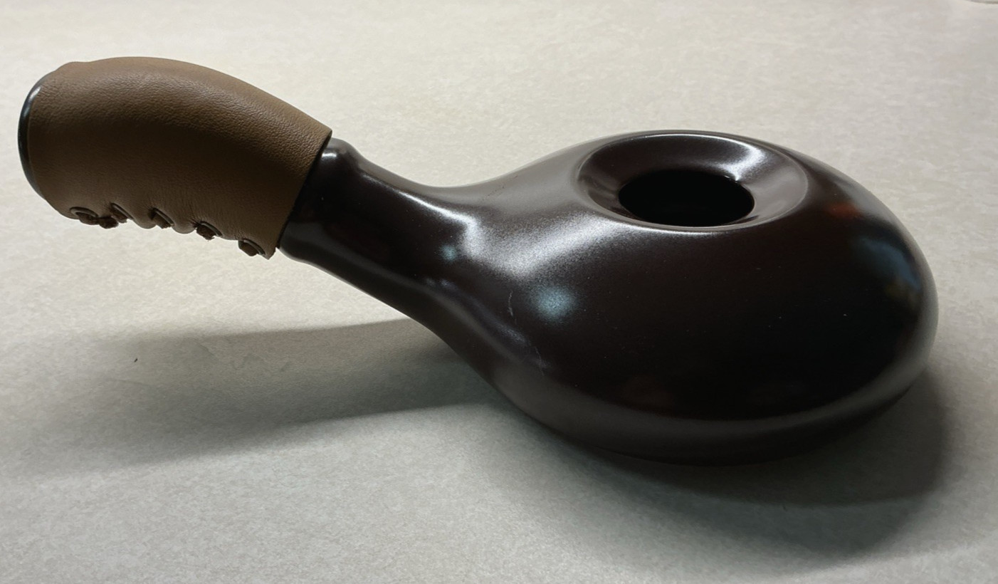 Nuvo Eco Ceramic Coffee Bean Roaster Brown Leather Strap Handle Korea