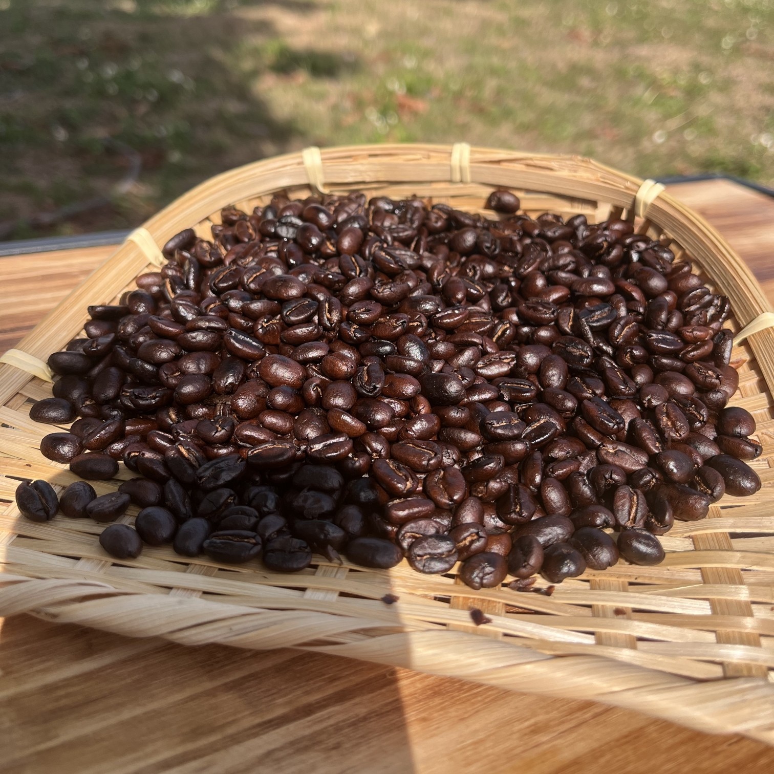 Hand-Crank Rotating Stainless Steel Coffee Bean Roaster with Thermometer