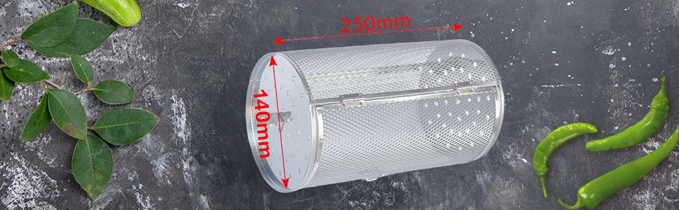 Roaster Drum Oven Cage Bakeware Rotatable 10inch for Home BBQ