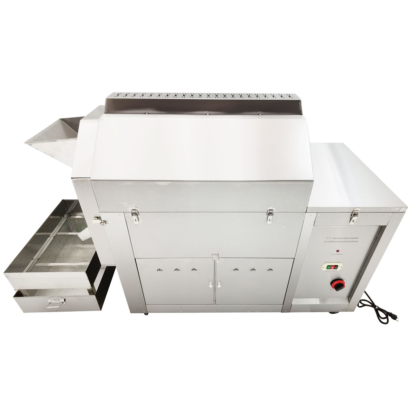 220V Auto Commercial Coffee Roaster Nuts Bean Roasting Machine 280W