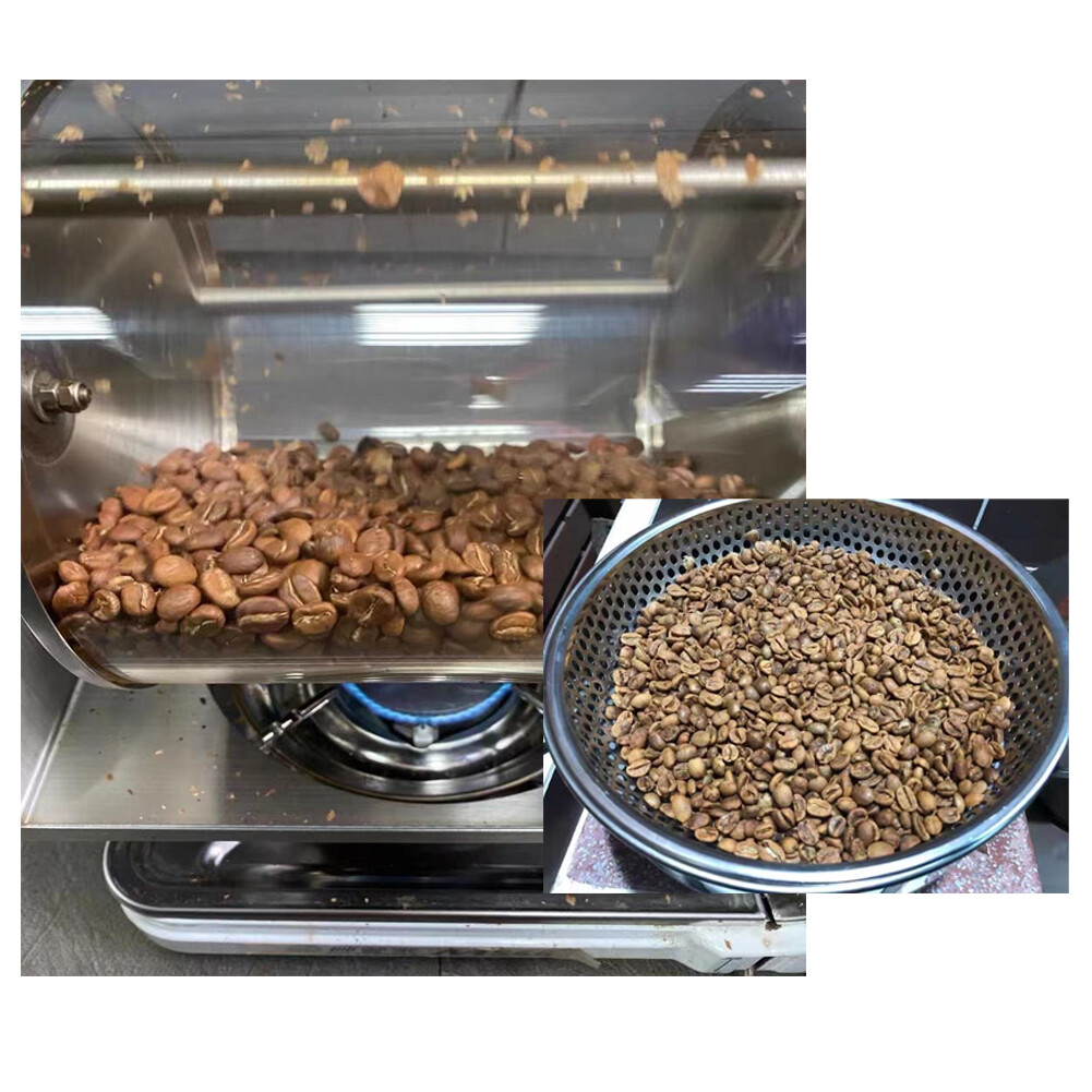 With Molly AWK Coffee Roaster Gas Burner Coffee Roasting Machine
