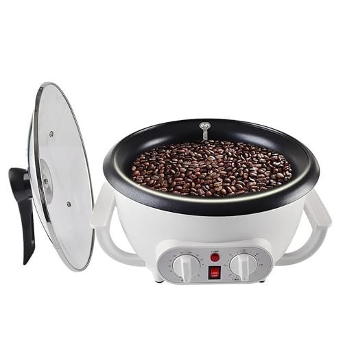 Coffee Roaster Machine 110V Adjustable Temperature Timer 1.7 Lb Capacity Beans