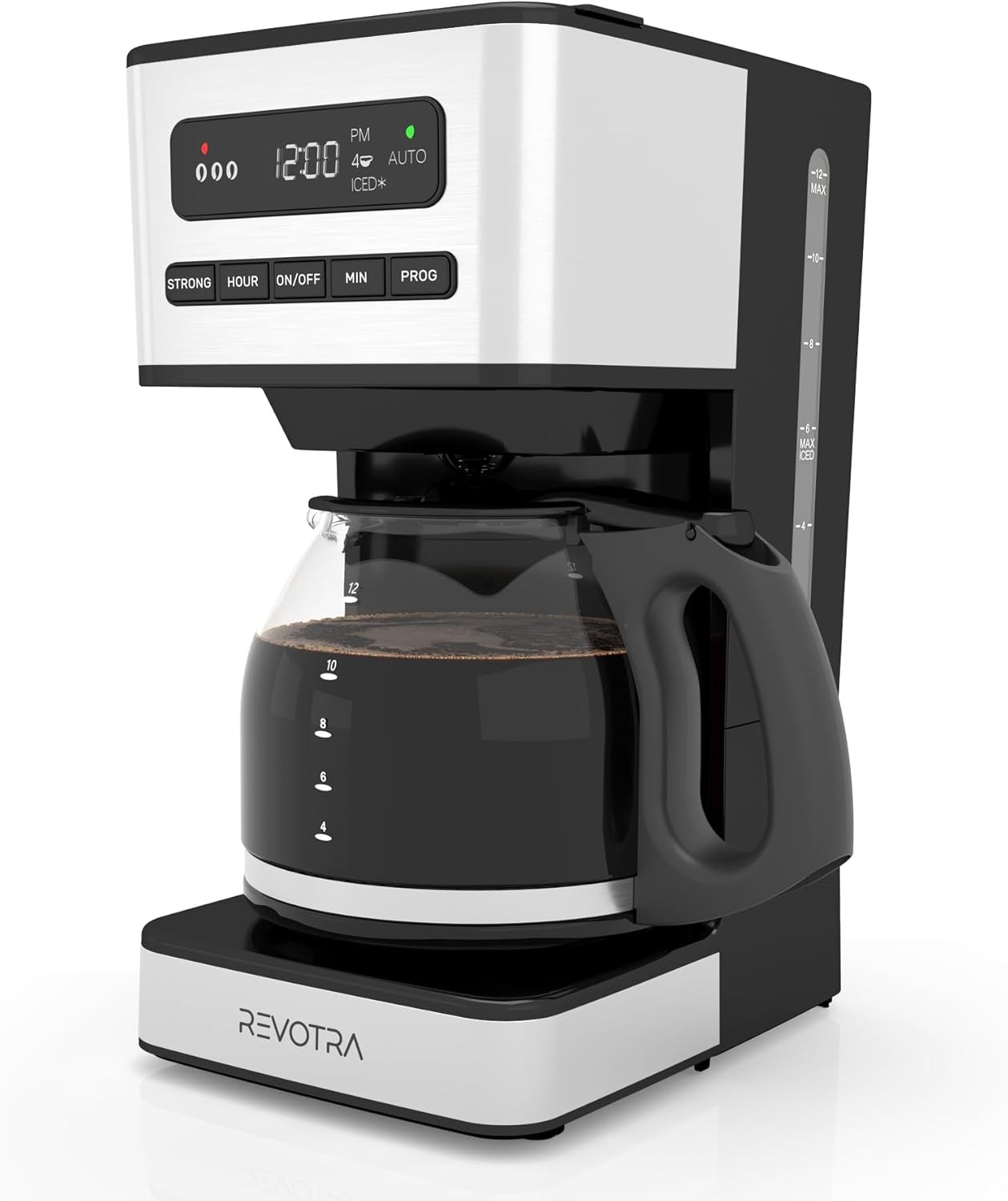 12 Cup Progrmable Coffee Maker, Hot and Iced Coffee Makers,