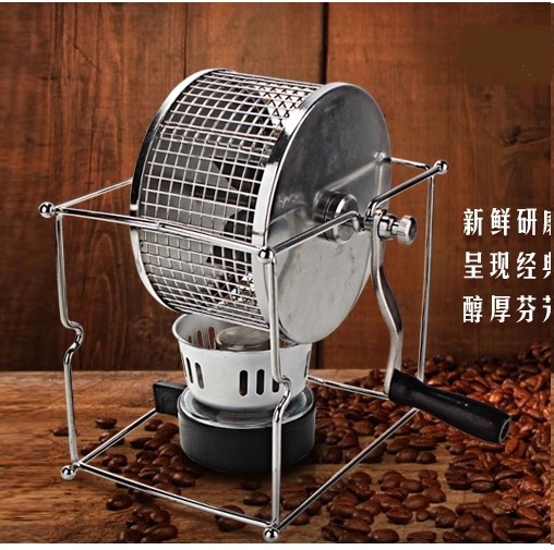 Home Manual hand Stainless Steel Coffee Bean Roaster Machine home NEW