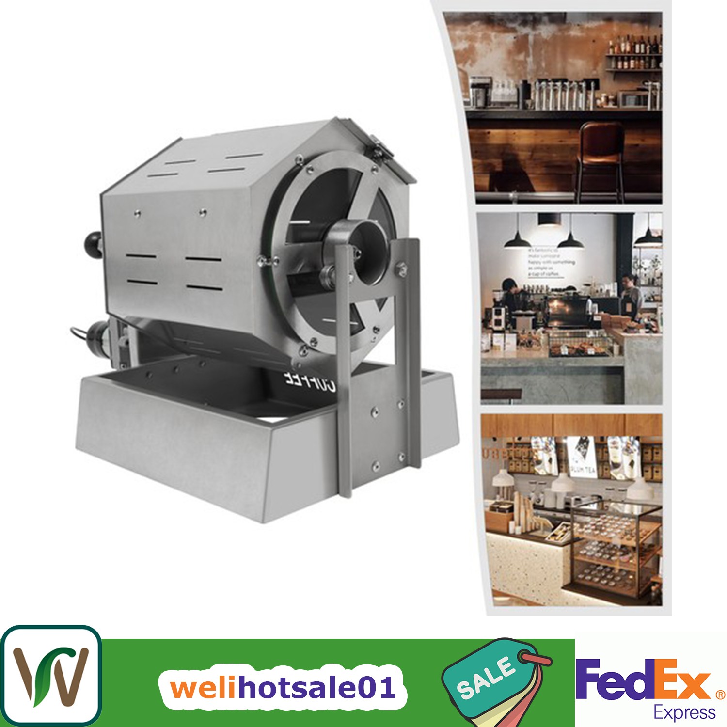 Electric Coffee Beans Roaster Machine Commercial Coffee Bean Roaster 300-1200g