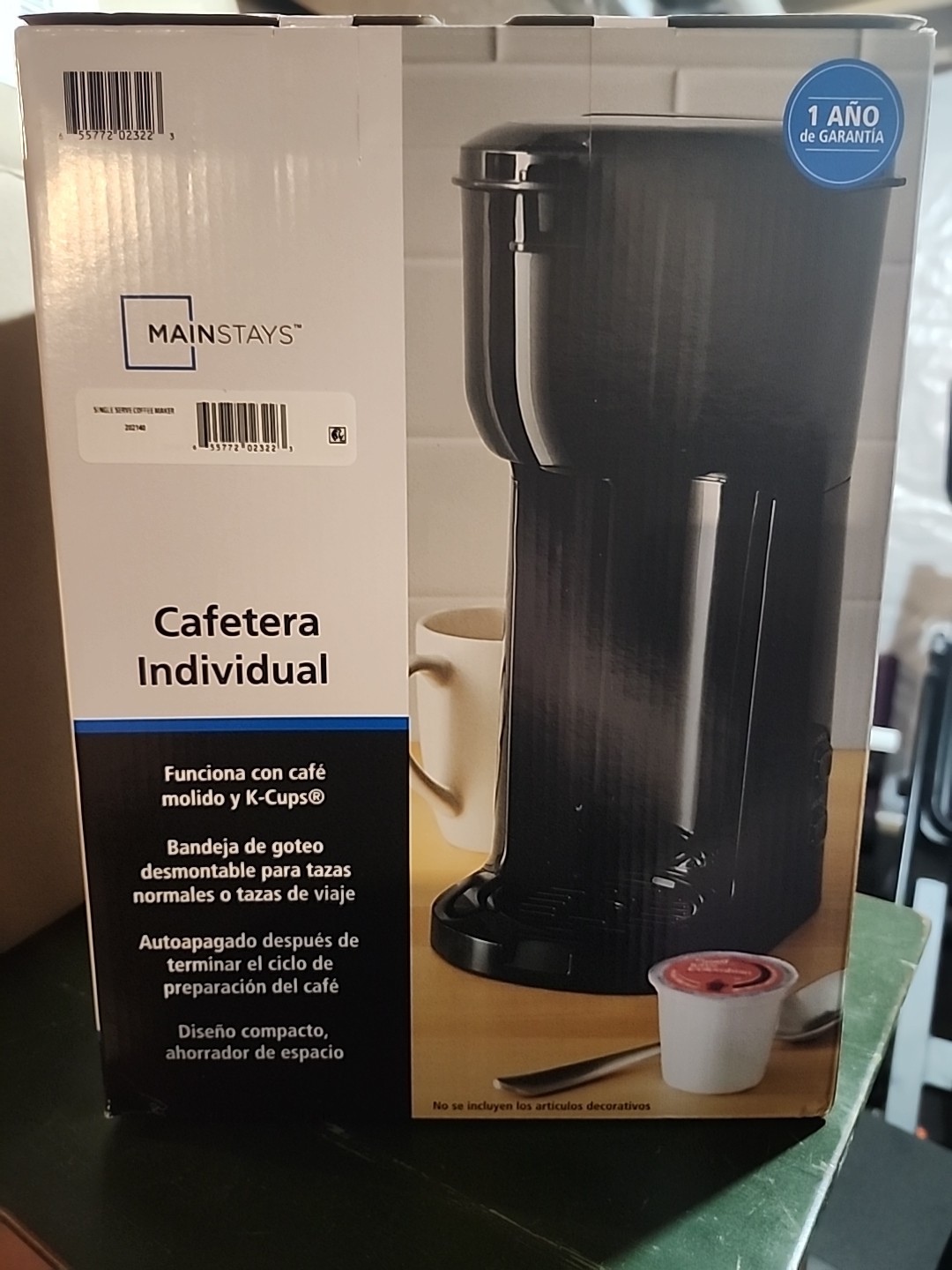 Mainstays Single Serve Dual Brew Coffee, Black, MODEL 202140