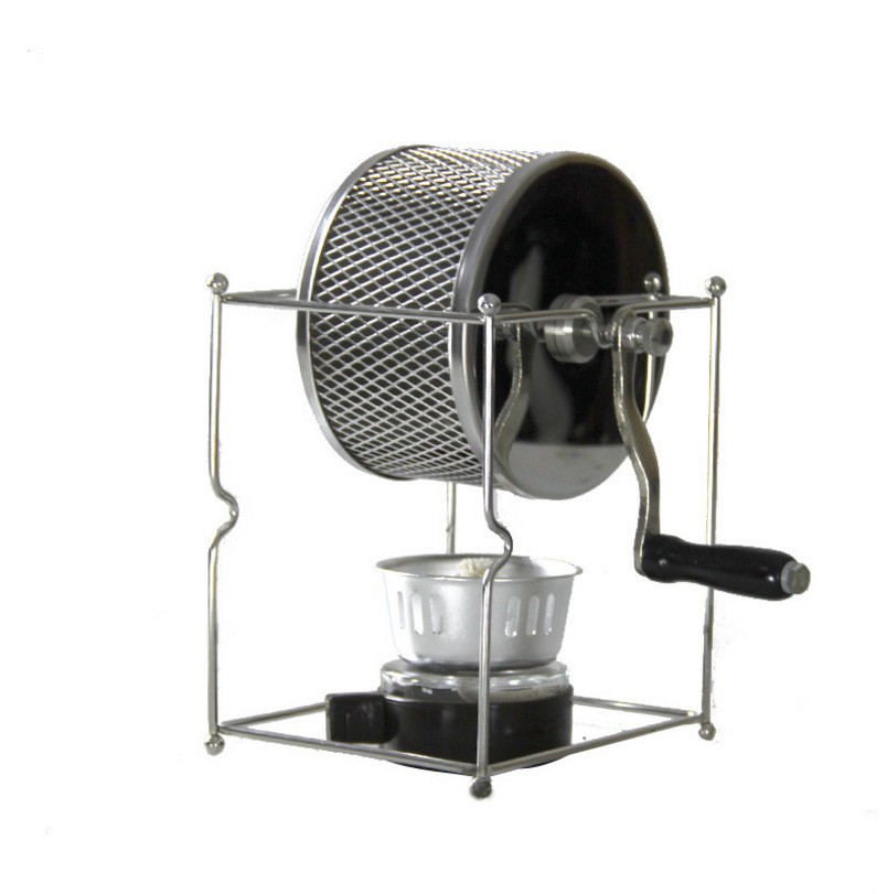 Manual Coffee Bean Roaster Portable Stainless Steel Cafe Bean Nut Machine Roller