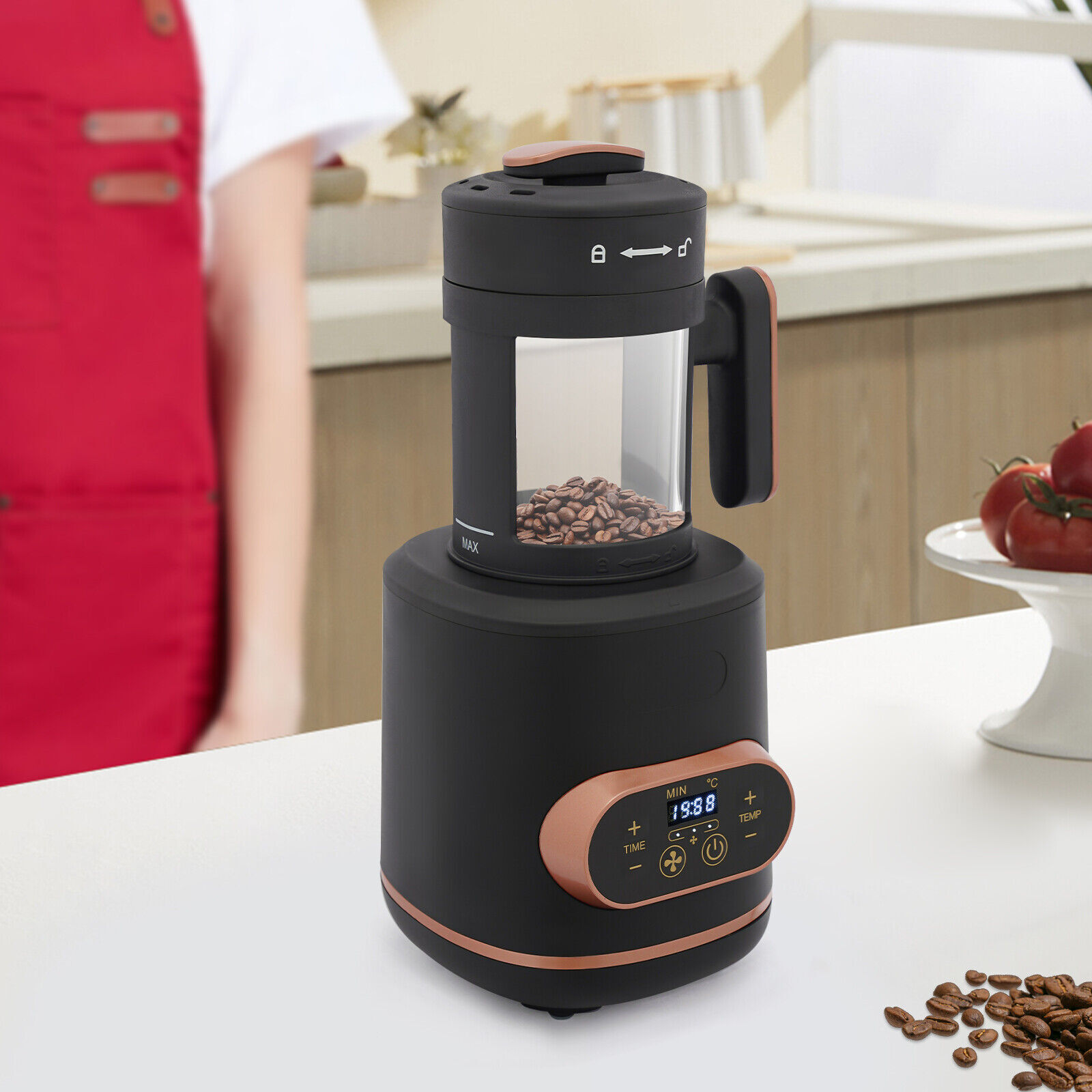 Electric Coffee Bean Roaster Machine Coffee Bean Roaster Roasting Home Use