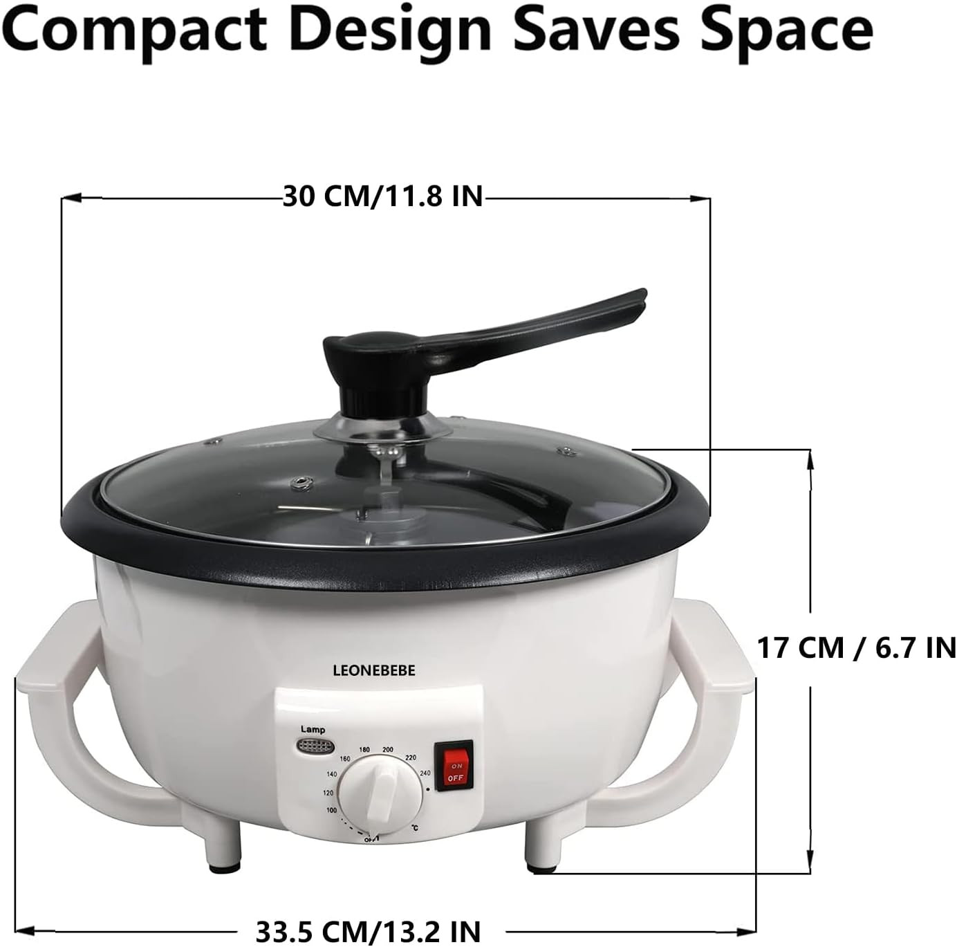 Beginner Electric Coffee Bean Roaster Machine – 750G Capacity for Nuts & More