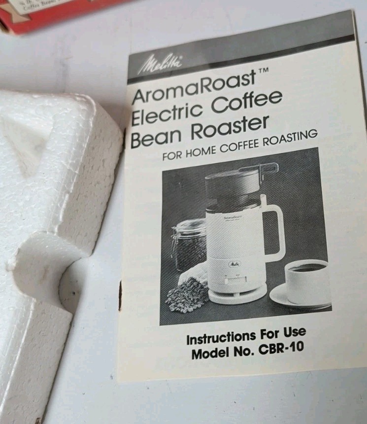NIB VTG 80s Melitta Electric Coffee Bean Roaster AromaRoast Model CBR-10