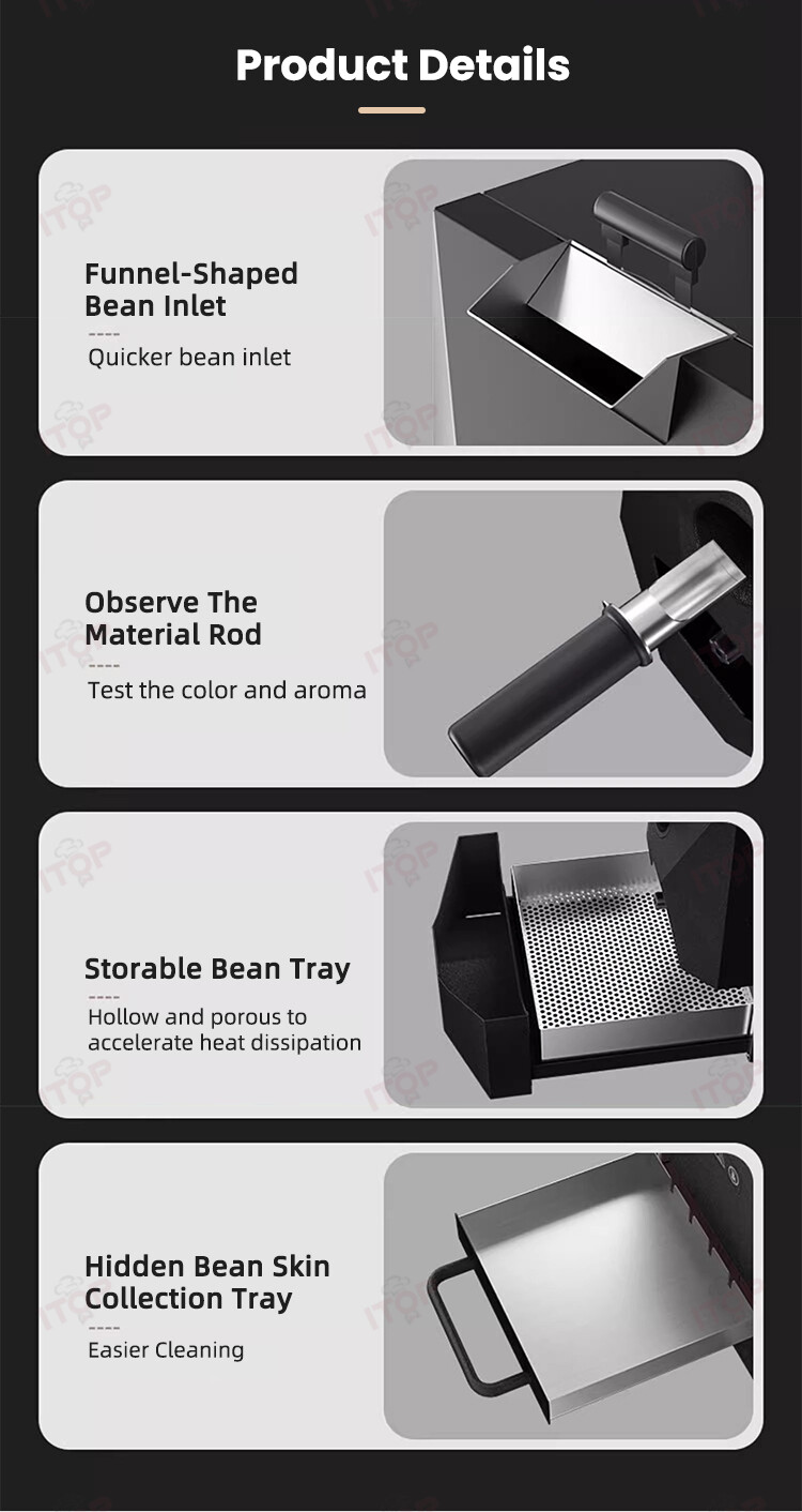 New Coffee Bean Raoster with Curve System, Upgrade,Suitable for Artisan 350-400g