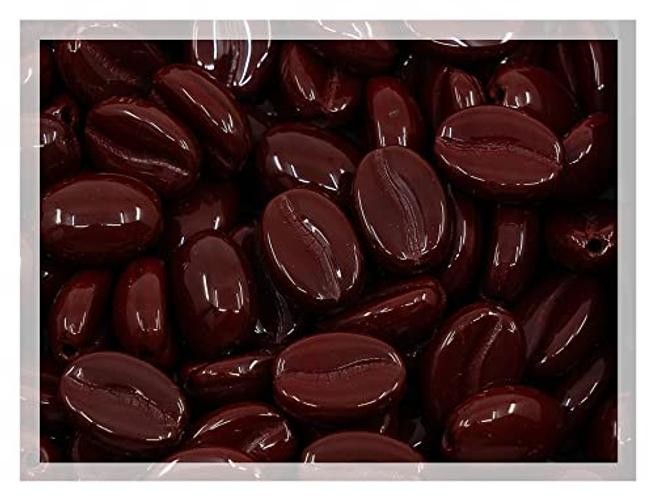 Czech Republic 0.43 Inch Glass Coffee Bean Beads – 50 pcs Natural Brown