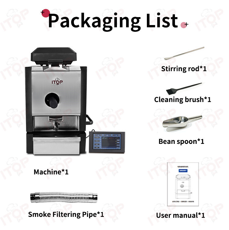 ITOP 2nd Coffee Bean Roater with Dual Control System Artisan Curve Adjustment