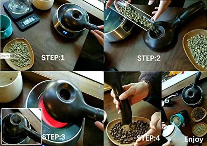 Bafelia Ceramic Coffee Roaster Machine 5×11 brown