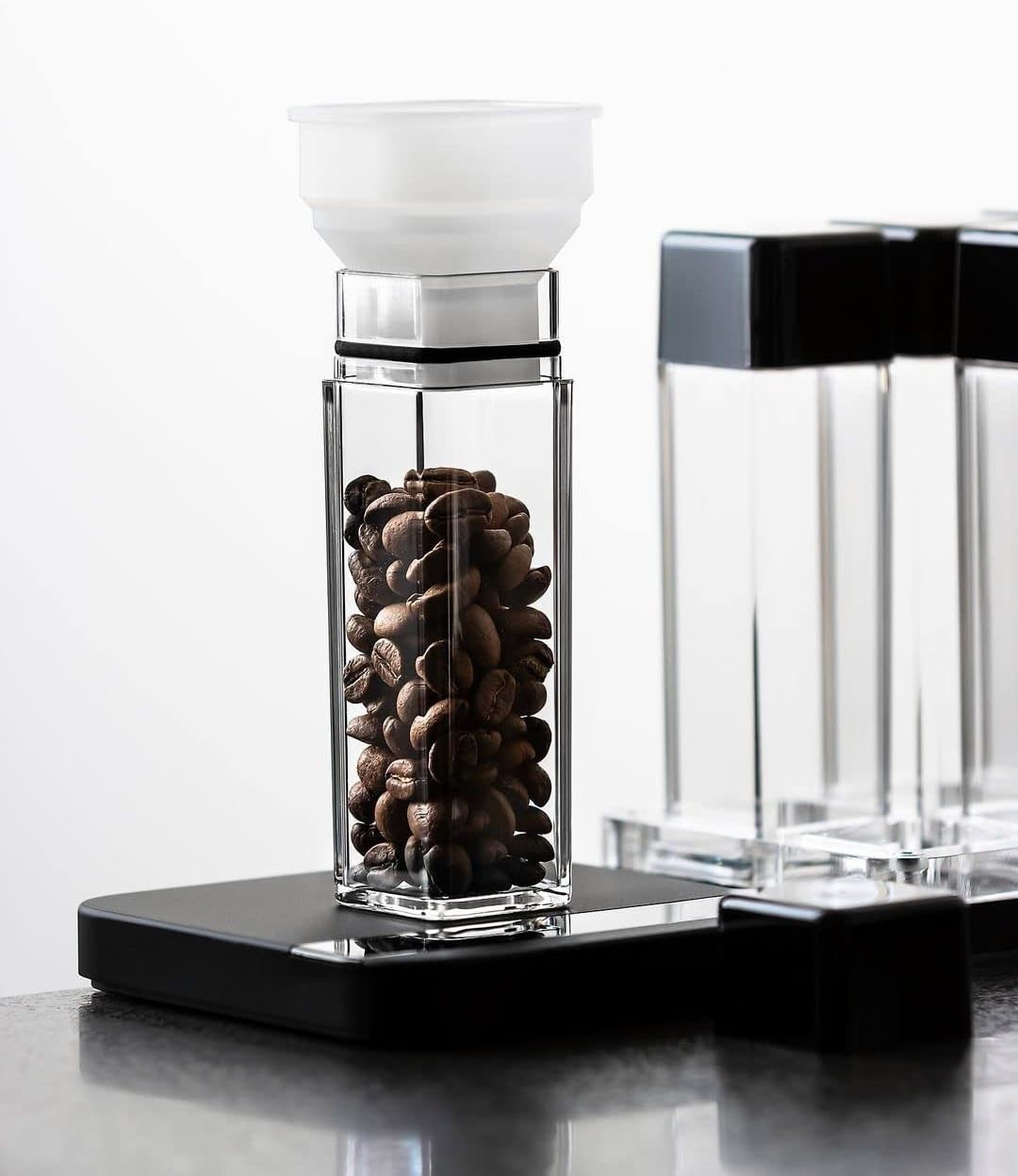 12 Tubes Coffee Bean Cellars with Stand & Hopper -Single Dose Coffee Bean Vaults