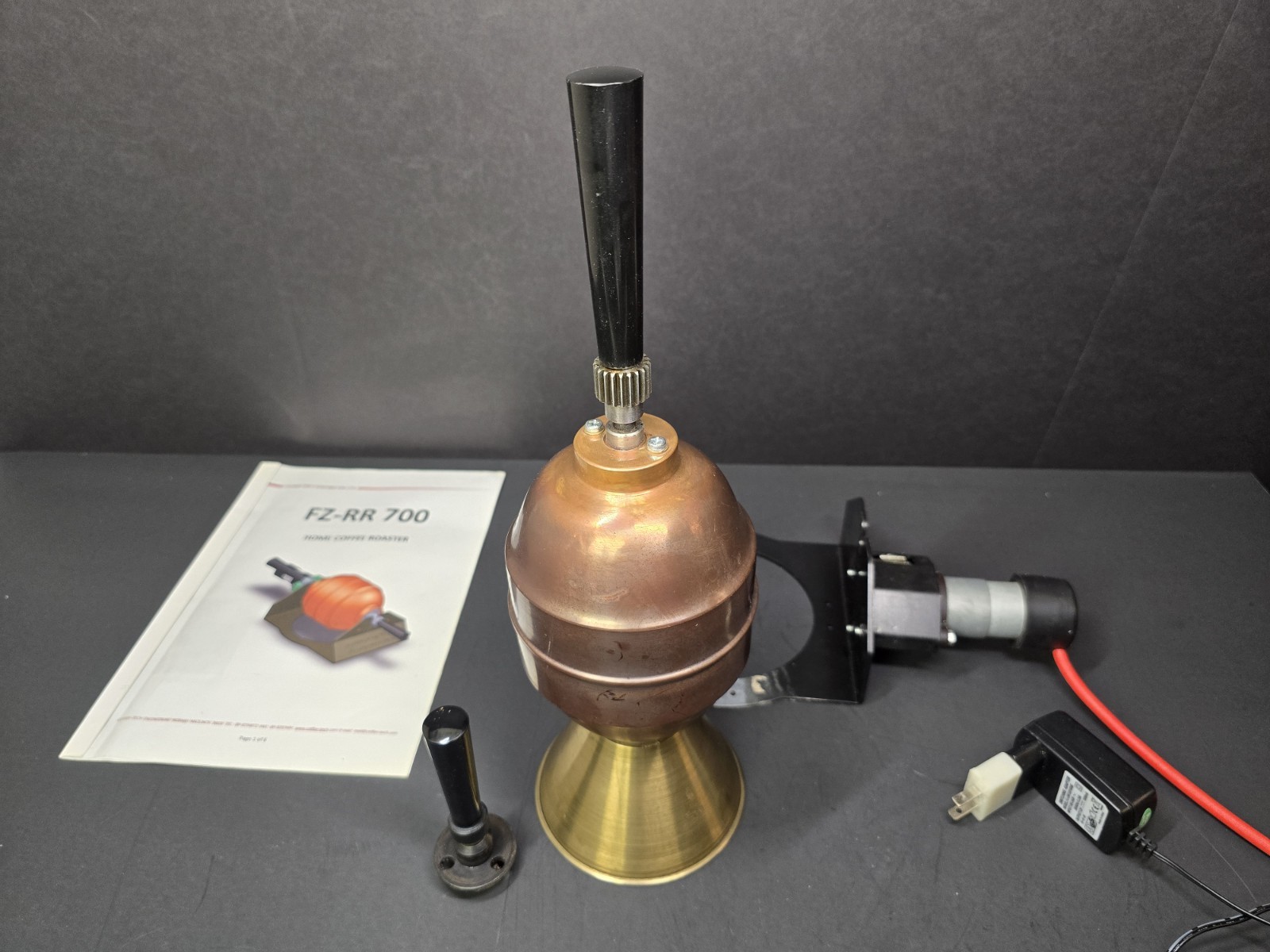 Coffee-Tech FZ-RR 700 Home Coffee Roaster w/ Motor, Manual & Accessories WORKS