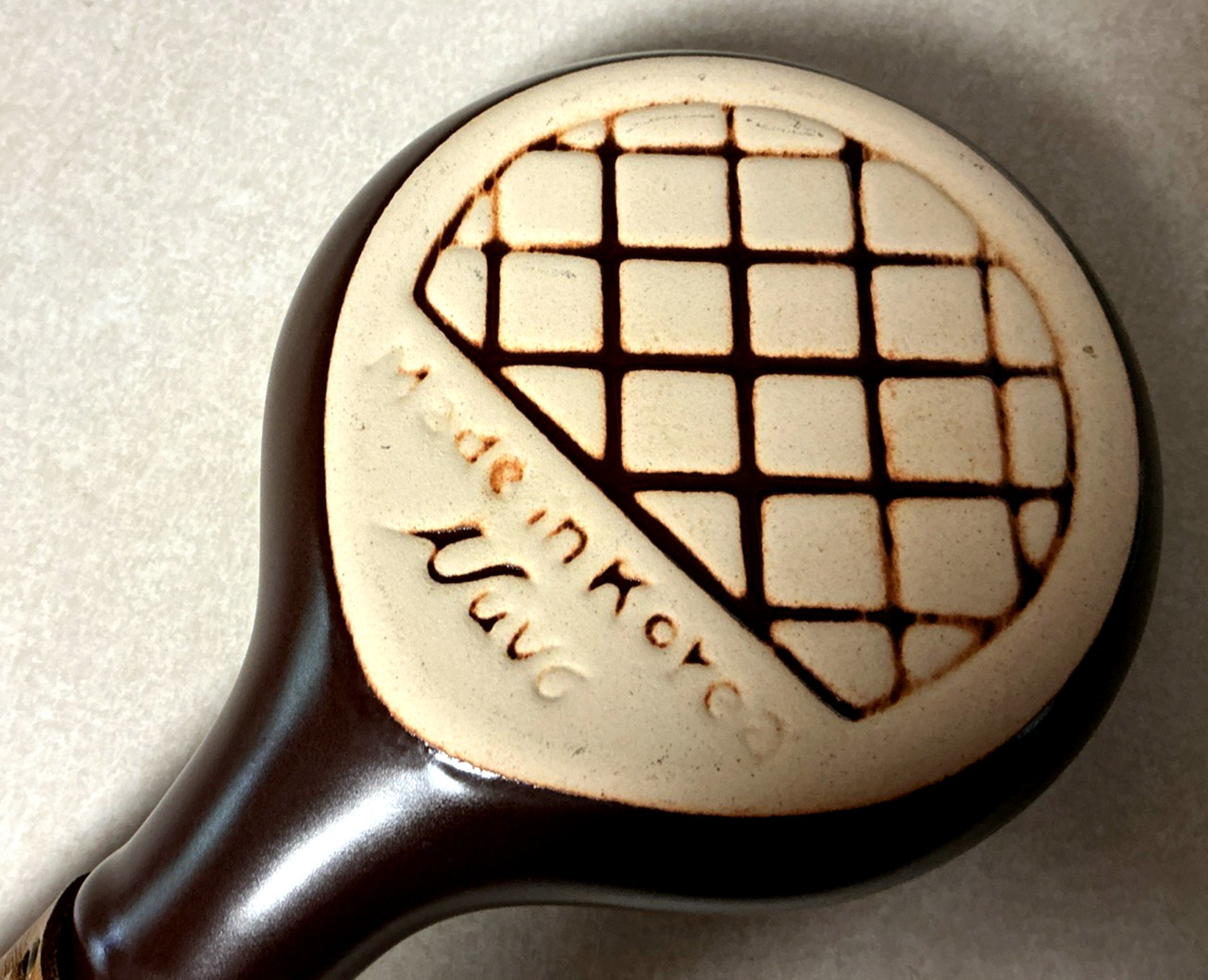Nuvo Eco Ceramic Coffee Bean Roaster Brown Leather Strap Handle Korea
